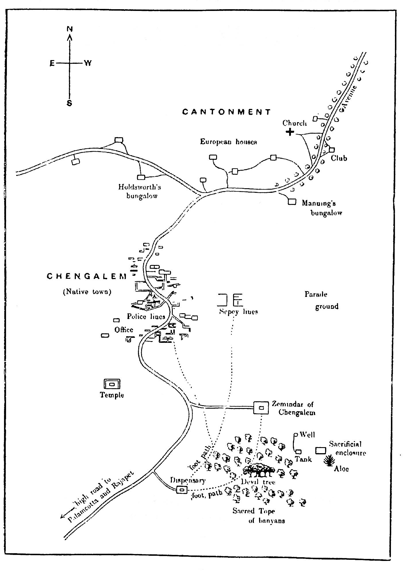 Map of Chengalem